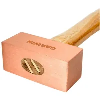 Молоток медный с деревянной рукояткой, 800 г