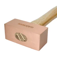 Молоток медный с деревянной рукояткой, 800 г