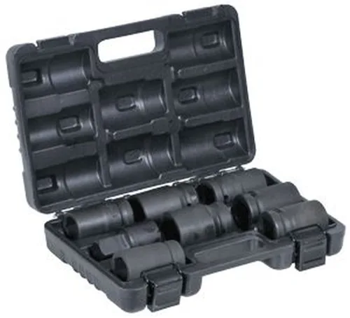Торцевые головки, ударныеTorx, 8 шт., 1/2", CrMo 2