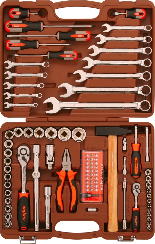 Набор инструмента универсальный 1/4", 1/2"DR, 93 предмета 2