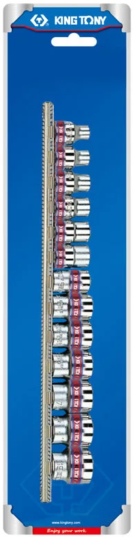 Набор торцевых головок 3/8", двенадцатигранные, 5/16"-3/4", 13 предметов 2