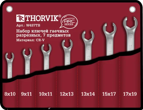 Набор ключей разрезных в сумке 8-19 мм, 7 предметов 2