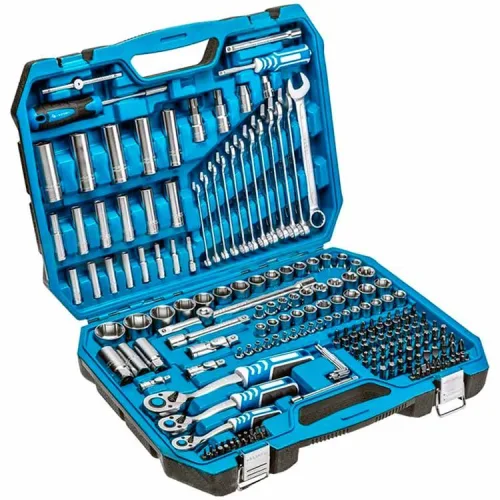 Набор инструментов 222 шт., 1/4", 3/8",1/2" 2