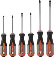 Набор отверток стержневых ROUND GRIP, 6 предметов