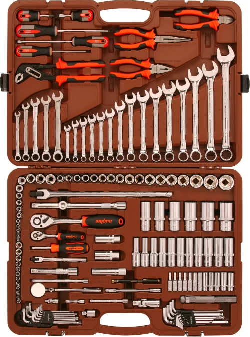 Набор инструмента универсальный 1/4", 3/8" и 1/2"DR, 141 предмет 2