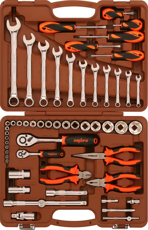 Набор инструмента универсальный 1/4", 1/2"DR, 55 предметов 2
