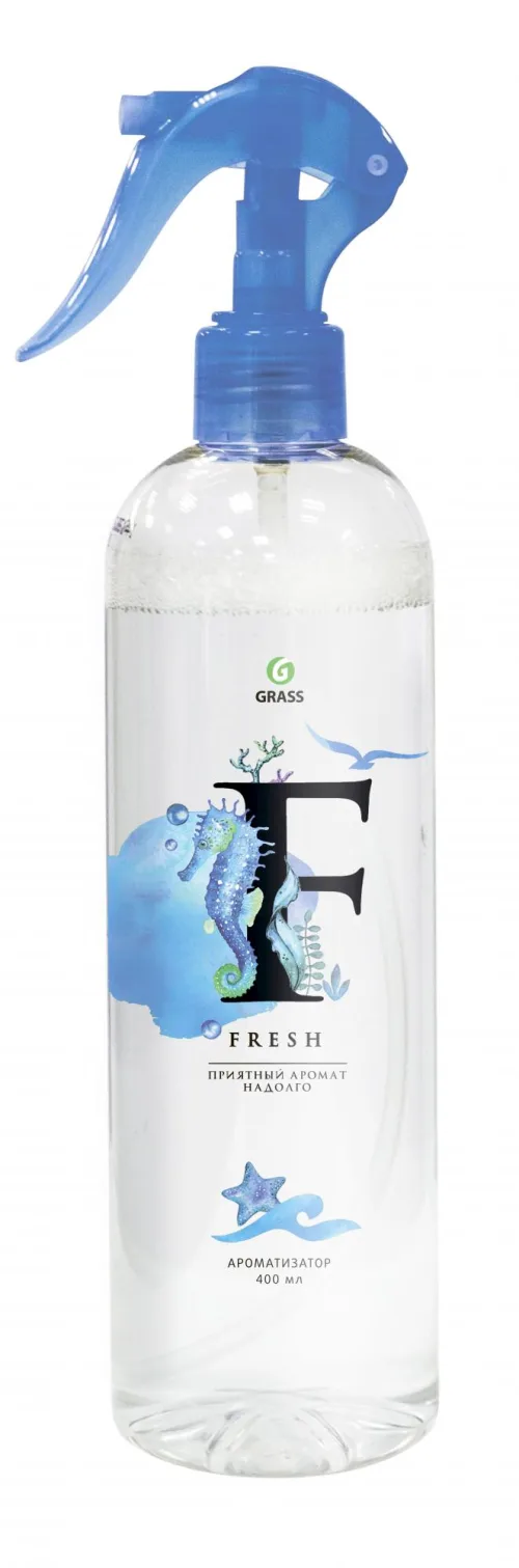 Жидкий освежитель воздуха "Fresh" 400 мл  (синий) GRASS 2