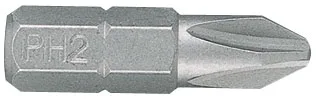 Вставка (бита) торцевая 1/4;, Phillips, PH3, L = 25 мм KING TONY 102503P 2