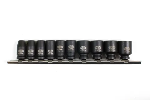 Набор ударных головок 1/4" 10 пр., 5-14 мм, на линейке 2