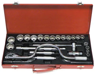 Набор торцевых головок 1/2" 12гр 24пр дюйм. TopMax 3/8" - 1-1/4" 2