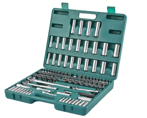 Набор инструмента универсальный 1/4", 3/8" и 1/2"DR, 107 предметов 2