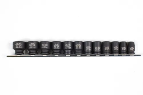 Набор ударных головок 3/8" 12 пр., 8-22 мм, на линейке 2