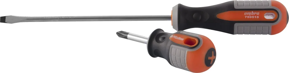 Отвертка стержневая шлицевая ROUND GRIP, SL5x150 мм